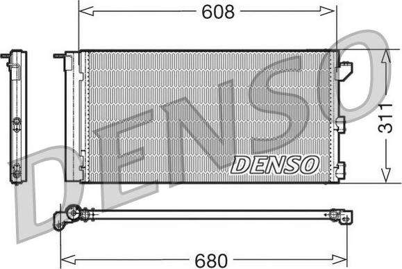 Denso DCN09105 - Конденсатор кондиционера autospares.lv