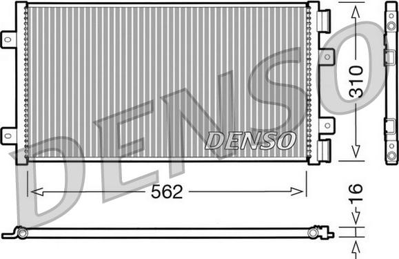 Denso DCN09101 - Конденсатор кондиционера autospares.lv