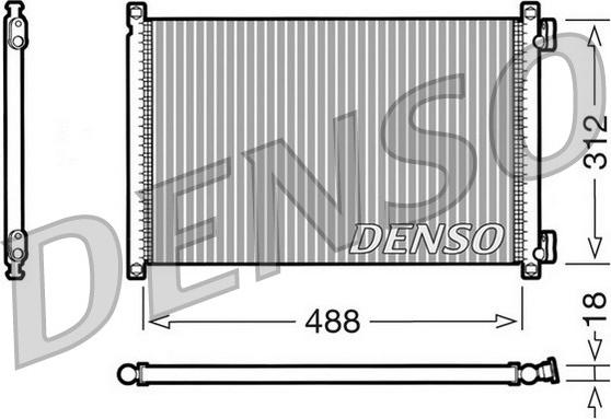 Denso DCN09103 - Конденсатор кондиционера autospares.lv