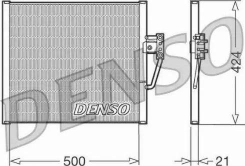 Denso DCN05005 - Конденсатор кондиционера autospares.lv