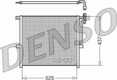 Denso DCN05008 - Конденсатор кондиционера autospares.lv