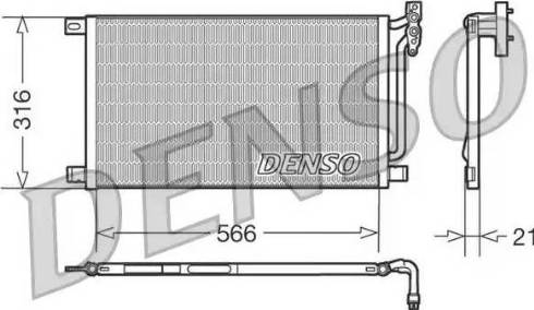Denso DCN05003 - Конденсатор кондиционера autospares.lv
