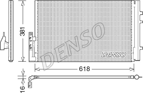 Denso DCN05014 - Конденсатор кондиционера autospares.lv
