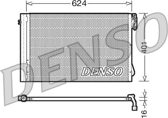 Denso DCN05011 - Конденсатор кондиционера autospares.lv