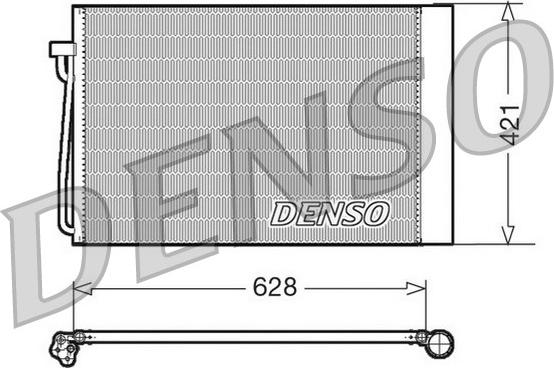 Denso DCN05018 - Конденсатор кондиционера autospares.lv