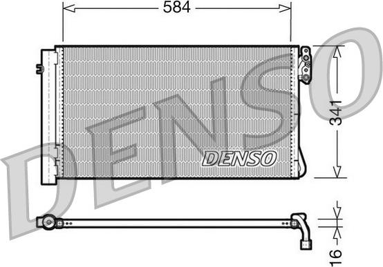 Denso DCN05012 - Конденсатор кондиционера autospares.lv