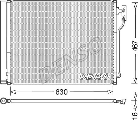 Denso DCN05031 - Конденсатор кондиционера autospares.lv