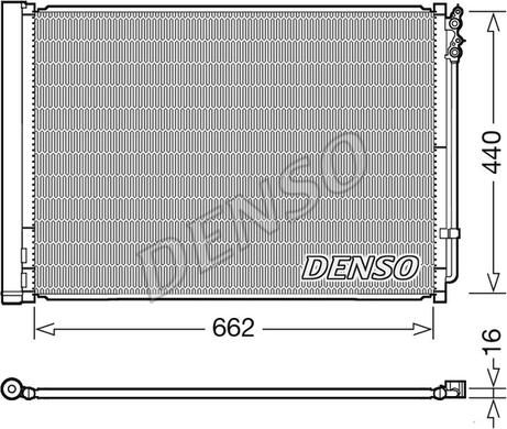 Denso DCN05032 - Конденсатор кондиционера autospares.lv