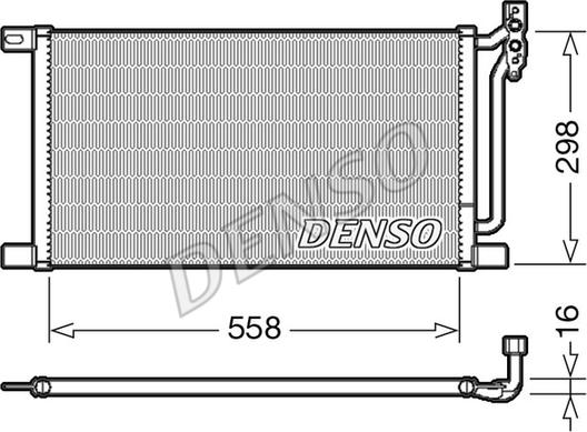 Denso DCN05020 - Конденсатор кондиционера autospares.lv