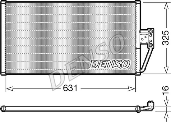 Denso DCN05021 - Конденсатор кондиционера autospares.lv