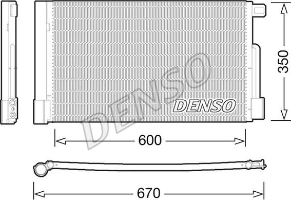 Denso DCN01004 - Конденсатор кондиционера autospares.lv