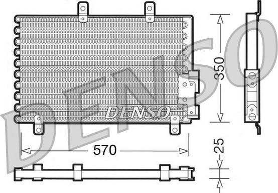 Denso DCN01001 - Конденсатор кондиционера autospares.lv
