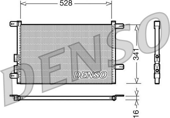 Denso DCN01003 - Конденсатор кондиционера autospares.lv