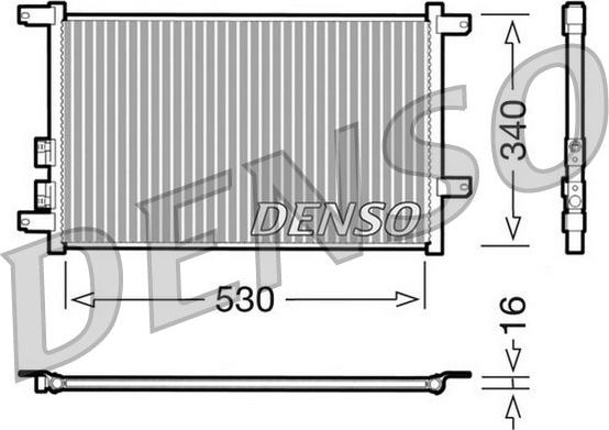 Denso DCN01011 - Конденсатор кондиционера autospares.lv