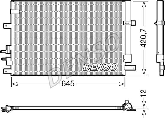 Denso DCN01024 - Конденсатор кондиционера autospares.lv