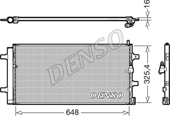 Denso DCN02040 - Конденсатор кондиционера autospares.lv