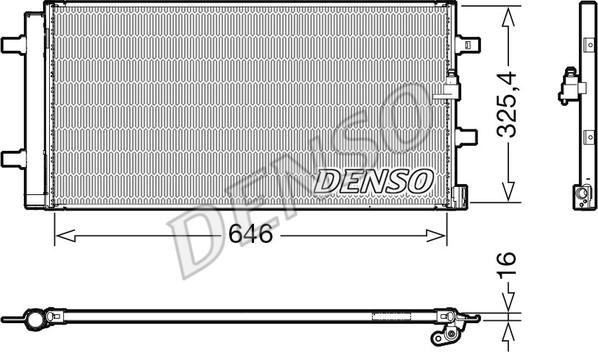 Denso DCN02041 - Конденсатор кондиционера autospares.lv