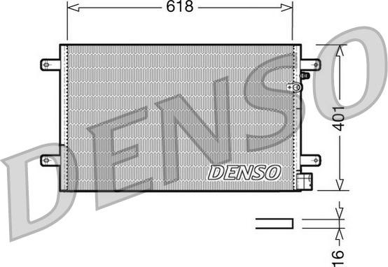 Denso DCN02006 - Конденсатор кондиционера autospares.lv