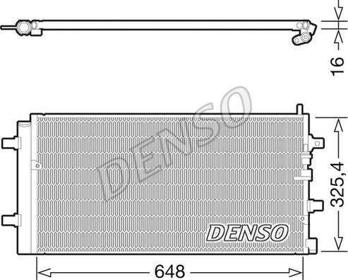 Denso DCN02002 - Конденсатор кондиционера autospares.lv