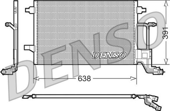 Denso DCN02014 - Конденсатор кондиционера autospares.lv