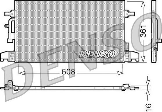 Denso DCN02016 - Конденсатор кондиционера autospares.lv