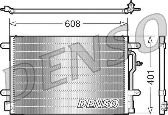 Denso DCN02012 - Конденсатор кондиционера autospares.lv