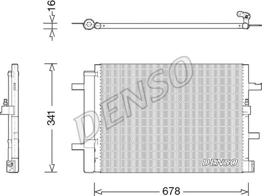 Denso DCN02026 - Конденсатор кондиционера autospares.lv