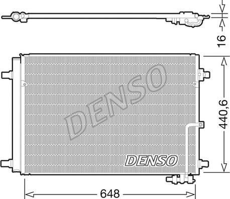 Denso DCN02022 - Конденсатор кондиционера autospares.lv