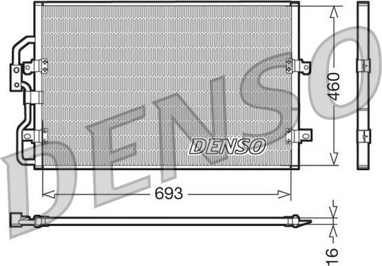 Denso DCN07040 - Конденсатор кондиционера autospares.lv