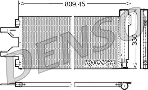 Denso DCN07050 - Конденсатор кондиционера autospares.lv