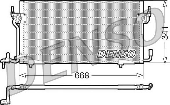 Denso DCN07060 - Конденсатор кондиционера autospares.lv