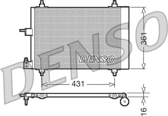 Denso DCN07009 - Конденсатор кондиционера autospares.lv