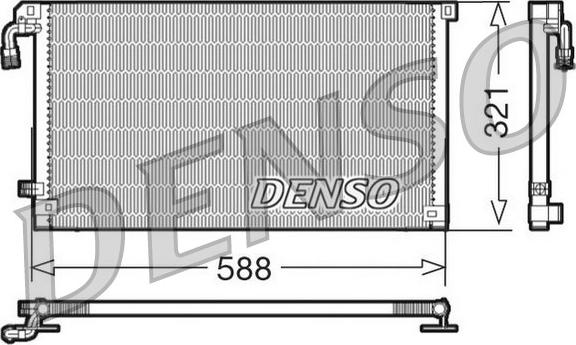 Denso DCN07004 - Конденсатор кондиционера autospares.lv