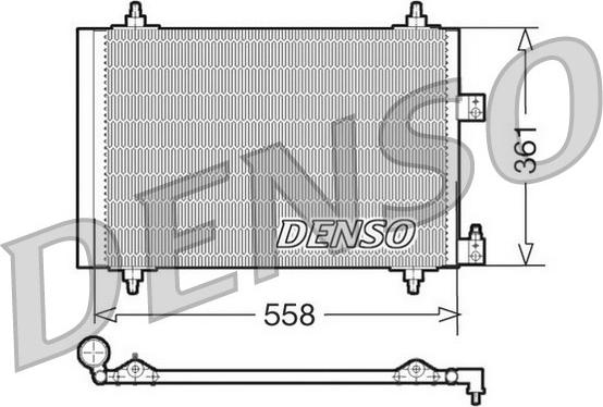 Denso DCN07005 - Конденсатор кондиционера autospares.lv