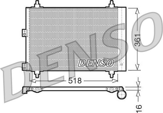 Denso DCN07006 - Конденсатор кондиционера autospares.lv