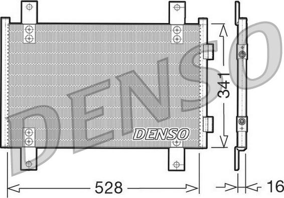 Denso DCN07001 - Конденсатор кондиционера autospares.lv