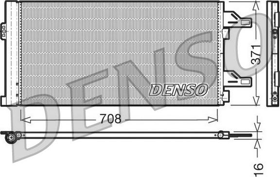 Denso DCN07002 - Конденсатор кондиционера autospares.lv