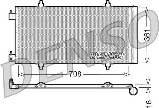 Denso DCN07011 - Конденсатор кондиционера autospares.lv