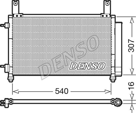 Denso DCN15004 - Конденсатор кондиционера autospares.lv
