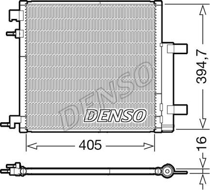 Denso DCN15006 - Конденсатор кондиционера autospares.lv