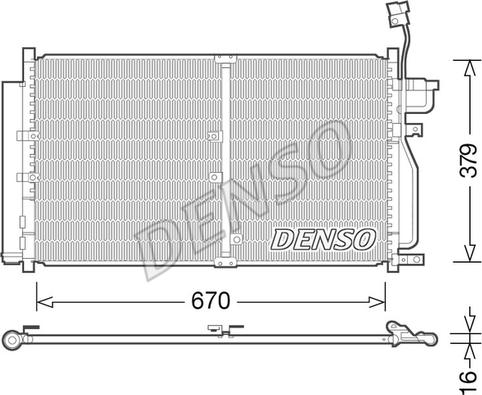 Denso DCN15003 - Конденсатор кондиционера autospares.lv