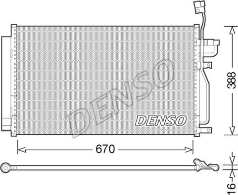 Denso DCN15002 - Конденсатор кондиционера autospares.lv