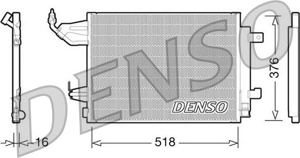 Denso DCN16001 - Конденсатор кондиционера autospares.lv