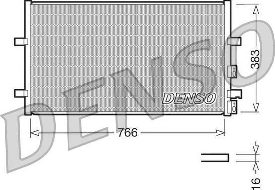 Denso DCN10009 - Конденсатор кондиционера autospares.lv