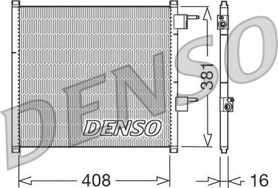 Denso DCN10019 - Конденсатор кондиционера autospares.lv