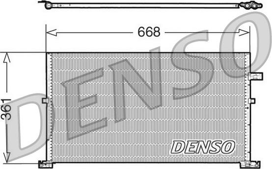 Denso DCN10013 - Конденсатор кондиционера autospares.lv