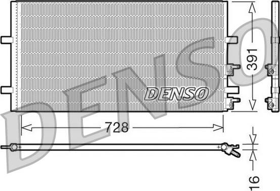 Denso DCN10017 - Конденсатор кондиционера autospares.lv