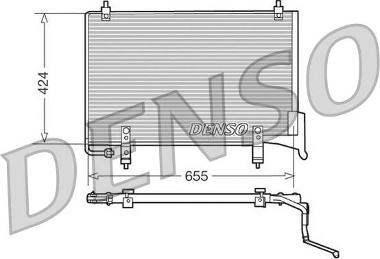 Denso DCN11004 - Конденсатор кондиционера autospares.lv