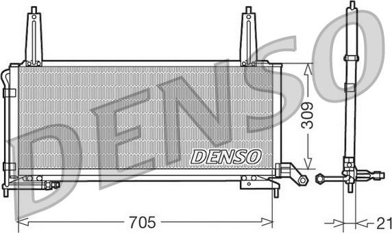 Denso DCN11006 - Конденсатор кондиционера autospares.lv