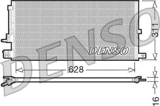 Denso DCN11007 - Конденсатор кондиционера autospares.lv